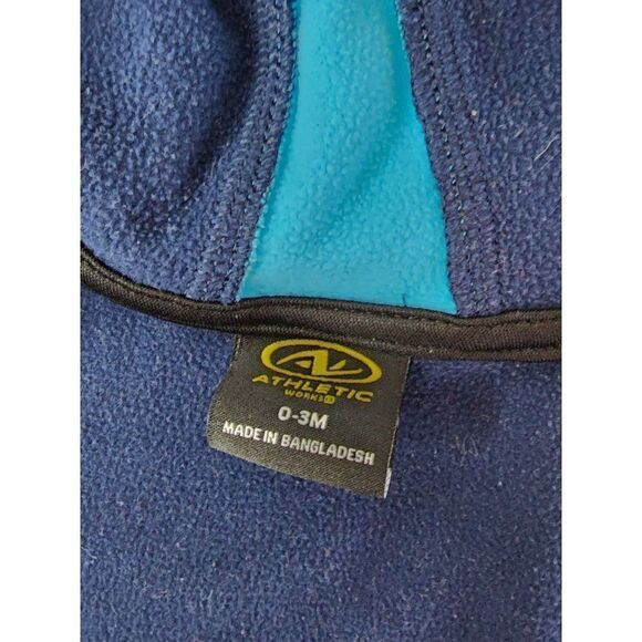 2 Athletic Works 0-3 Months Zip Up Hoodies Infants - Picture 6 of 13